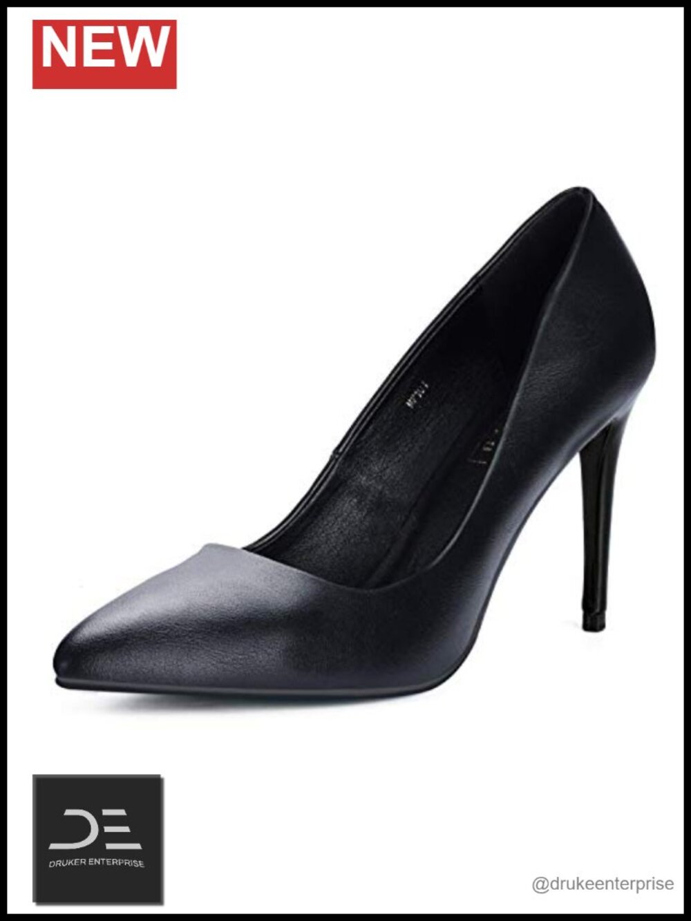 Stiletto High Heels Closed Pointed Toe Pumps 4in Heel